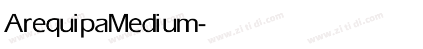 Arequipa Medium字体转换